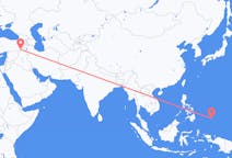 Flyreiser fra Koror, Palau til Sirnak, Tyrkia