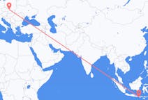 Flyg från Praya, Lombok, Indonesien till Ostrava, Tjeckien