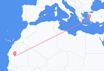 Flyreiser fra Atar, Mauritania til Samos, Hellas