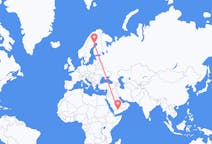 Flights from Sharurah, Saudi Arabia to Luleå, Sweden