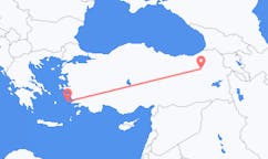 Flyg från Leros till Erzurum