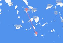 Flights from Syros, Greece to Santorini, Greece