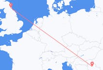 Flyrejser fra Newcastle upon Tyne, England til Beograd, England
