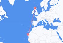 Vluchten van Nouadhibou, Mauritanië naar Glasgow, Schotland