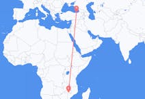 Flyreiser fra Tete, Mosambik til Trabzon, Tyrkia