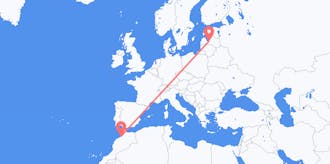 Flyreiser fra Marokko til Latvia