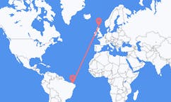 Flights from Fortaleza, Brazil to Kirkwall, Scotland