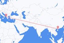 Flyrejser fra Zhanjiang, Kina til Korfu, Grækenland
