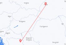 Flyreiser fra Lviv, Ukraina til Tuzla, Bosnia-Hercegovina