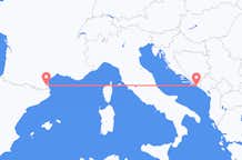 Vluchten van Dubrovnik, Kroatië naar Perpignan, Frankrijk