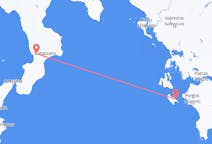 Flyreiser fra Zakynthos Island, Hellas til Lamezia Terme, Italia