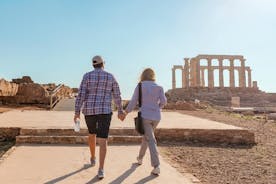 Excursion privée d'une journée complète : attractions principales d'Athènes, cap Sounion et temple de Poséidon