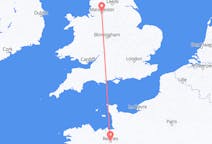 Flyreiser fra Rennes, Frankrike til Manchester, England