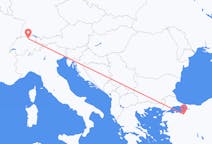 Fly fra Zürich til Bursa