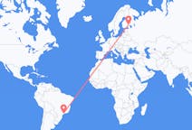 Flyreiser fra São Paulo, Brasil til Nyslott, Finland