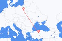 Flyreiser fra Warszawa, til Ankara