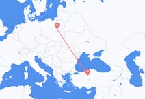 Flights from Warsaw in Poland to Ankara in Turkey
