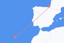 Vols depuis la ville de Saint-Sébastien vers la ville de Funchal