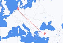 Flyreiser fra Bremen, Tyskland til Konya, Tyrkia