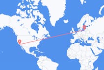 Flights from Los Angeles, the United States to Palanga, Lithuania