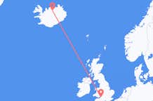 Loty z Bristol, Anglia do Akureyri, Islandia