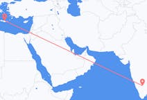 Flyrejser fra Bangalore, Indien til Iraklio, Grækenland