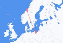 Flights from Bydgoszcz, Poland to Trondheim, Norway