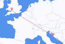 Flights from Zadar, Croatia to Bristol, the United Kingdom
