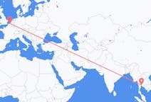 从曼谷飞往奥斯坦德的航班