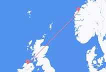 Flights from Volda, Norway to Derry, the United Kingdom
