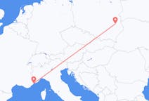 Flights from Nice in France to Lublin in Poland