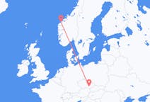 出发地 捷克出发地 布尔诺目的地 挪威Ålesund的航班