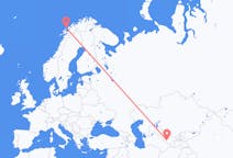 Flyg från Buchara, Uzbekistan till Andenes, Norge