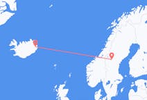 Flyreiser fra Egilsstaðir, Island til Östersund, Sverige