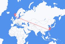 Flyg från Miyakojima, Japan till Stavanger, Norge