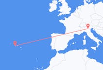 Flights from Horta, Azores, Portugal to Verona, Italy