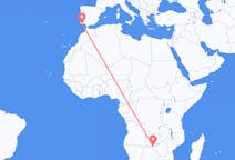 Flyg från Livingstone, Zambia, Zambia till Faro District, Portugal