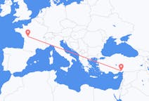 Flyg från Poitiers till Adana