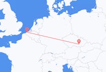 Vluchten van Ostend, Norfolk, België naar Brno, Tsjechië