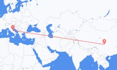 Flyreiser fra Mianyang, Kina til Pescara, Italia