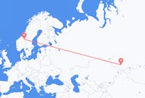 Fly fra Gorno-Altaysk til Bergstaden Røros