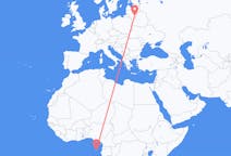 Flyreiser fra São Tomé, til Vilnius