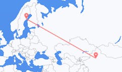 出发地 中国出发地 库尔勒目的地 瑞典于默奥的航班