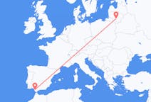 Vluchten van Kaunas, Litouwen naar Jerez, Spanje