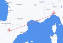 Flyrejser fra Genova, Italien til Zaragoza, Spanien
