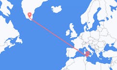 出发地 格陵兰纳萨尔苏克目的地 意大利潘泰莱里亚的航班