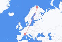 Flights from Toulon, France to Ivalo, Finland