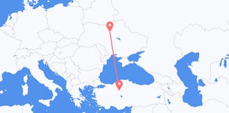 Flyrejser fra Tyrkiet til Ukraine