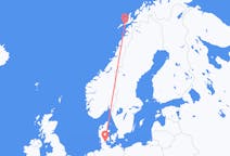 덴마크 쇠네르보르그에서 출발해 노르웨이 스볼베르에게(으)로 가는 항공편