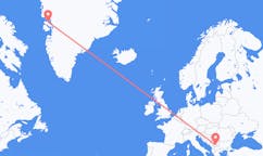 Flyg från Qaarsut, Grönland till Pristina, Kosovo